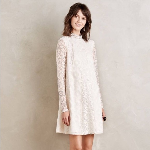 HD in Paris Enid Lace Swing Dress Ivory - Picture 3 of 13